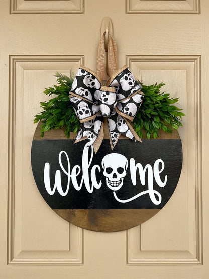 New Halloween White Ghost BOO Doorplate Decoration Pendant