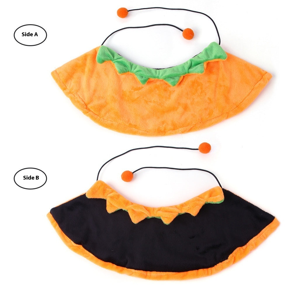 Halloween Pumpkin Double-sided Dog Cloak Cat Halloween Ornaments