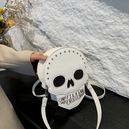 Halloween Skull Shoulder Bag Girls Funny Cute Messenger Bag Personality Creative Crossbody Bags For Women